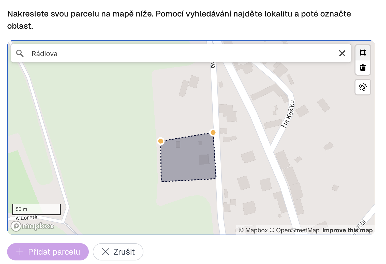 Kde se nemovitost nachází - screenshot 2